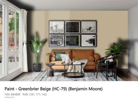 Benjamin Moore Greenbrier Beige HC 79 Paint Color Codes Similar