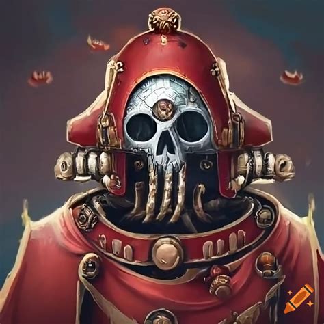 Adeptus Mechanicus Character Inspired By Warhammer 40k For Dungeons And