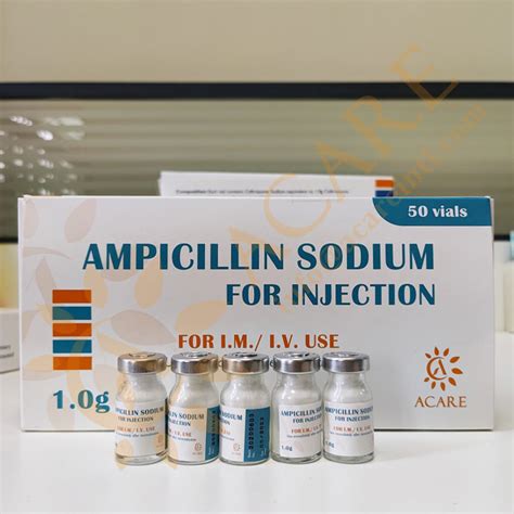 Pharmaceutical Export Agents Ampicillin Sodium For Injection 500mg 1g