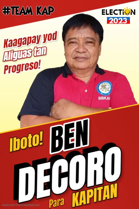 Barangay Poster Template Postermywall