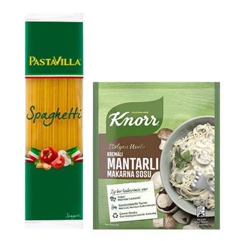 Knorr Kremalı Mantarlı Sos Pastavilla Spagetti Makarna