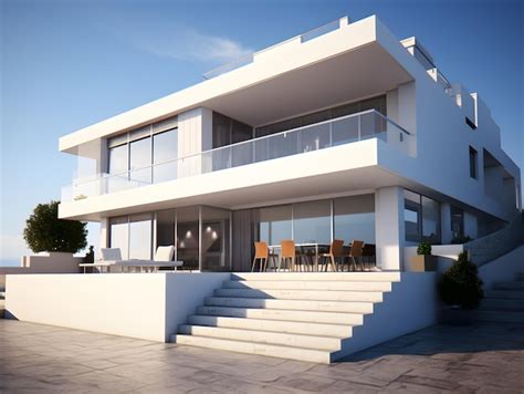 Premium AI Image | Modern luxury exterior house colors