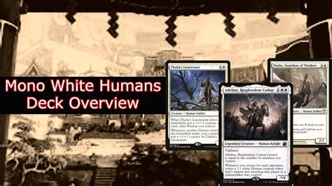 Mono White Humans Deck Overview Guide Pioneer MTGO YouTube