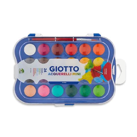 Aquarela Pastilha Mini 24 Cores 23mm GIOTTO Esfera Papelaria I