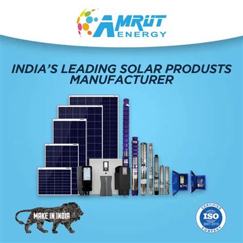 Amrut Energy Submersible Solar Water Pumping System Hp V Ac