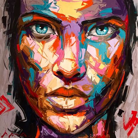 FACES V Vassilis Antonakos ART Face Art Painting Portrait Art