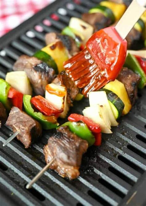 Spicy Teriyaki Grilled Steak Kebabs Butter Your Biscuit