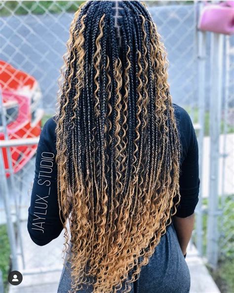 Small Knotless Bohemian Box Braids Box Braids Hairstyles For Black