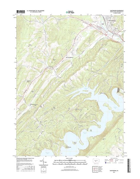 Mytopo Huntingdon Pennsylvania Usgs Quad Topo Map