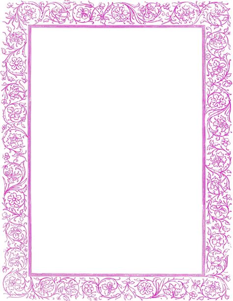 Girly Border Png Free Download Png Mart