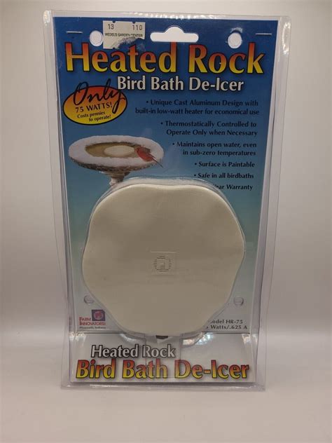 Farm Innovators Heated Rock Bird Bath De Icer Nip Excellent Condition