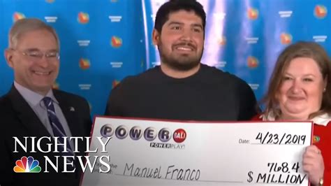 Winner Of 768 Million Powerball Jackpot Comes Forward Nbc Nightly