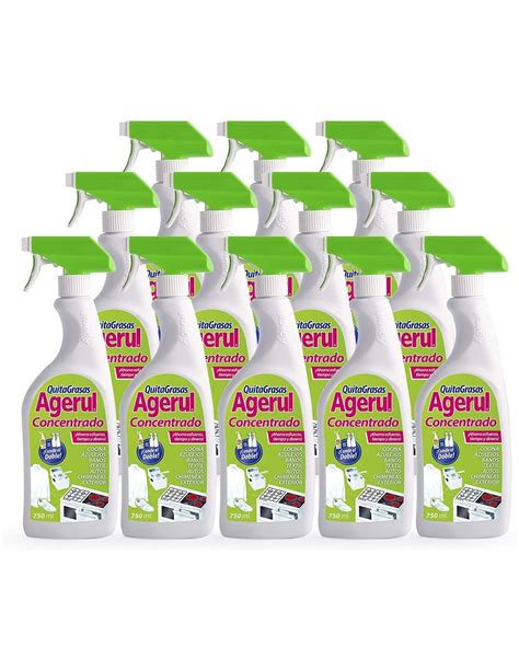 Quitagrasas Agerul En Pistola Aerosol 750 Ml Caja 12 Uds