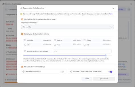 Detecting Duplicate References Articles In A Review Rayyan Help Center