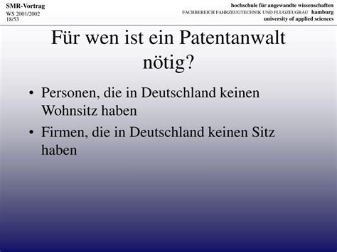 Ppt Patentanmeldung Powerpoint Presentation Free Download Id6639842