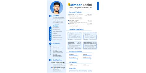 Figma Resume Template Figma