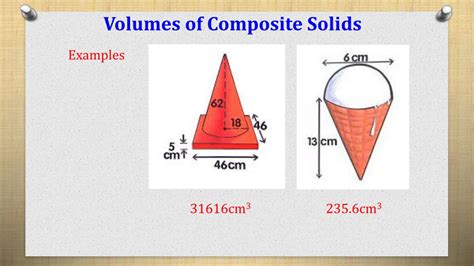 Volume Of Composite Solids Calculator