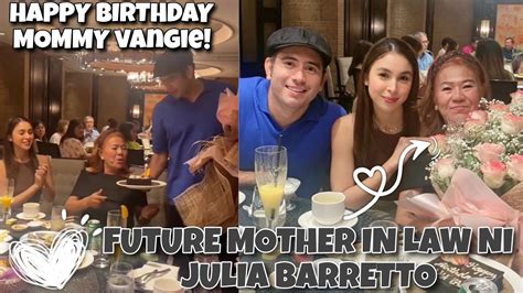 Julia Barretto Present Sa Bday Ng Mommy Ni Gerald Anderson First Time