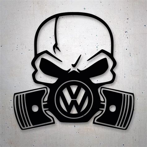 Sticker Skull Volkswagen