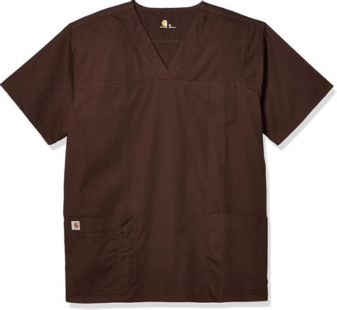 Carhartt Mens Mens Ripstop Multi Pocket Scrub Top Medical Scrubs Shirt