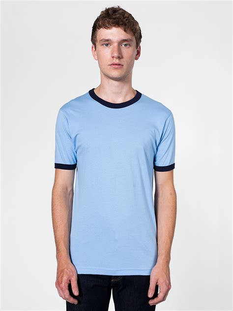 American Apparel 2410 Premium Fine Jersey Ringer Tee A World Class