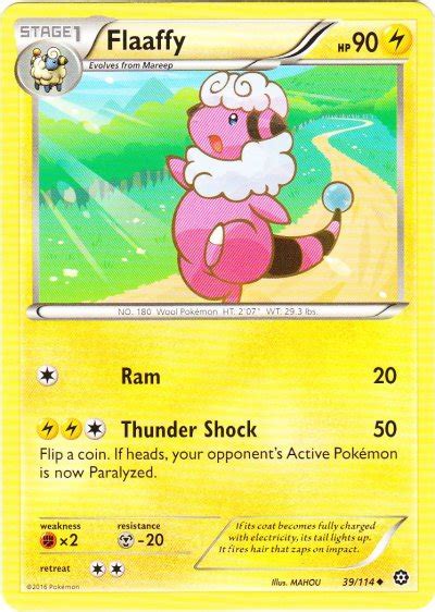 Pokémon Card Database Steam Siege 39 Flaaffy