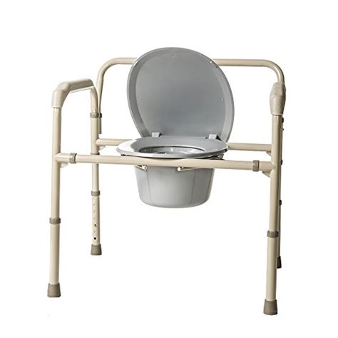 Healthline Heavy Duty Commode Bariatric Medical Bedside Folding