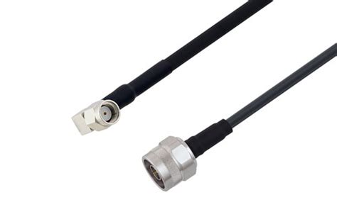 Reverse Polarity Sma Plug Right Angle To N Male Low Loss Cable Using Lmr 195 Coax