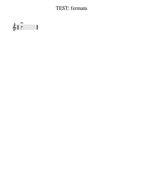 TEST: fermata Sheet music for Piano (Solo) Easy | Musescore.com