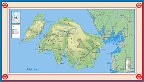 The Island Of Sodor With Its Hypothetical Location In The Uk From