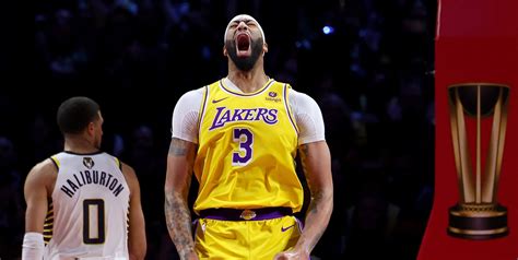 What Anthony Davis Iconic Emotional Performance In Lakers NBA Cup