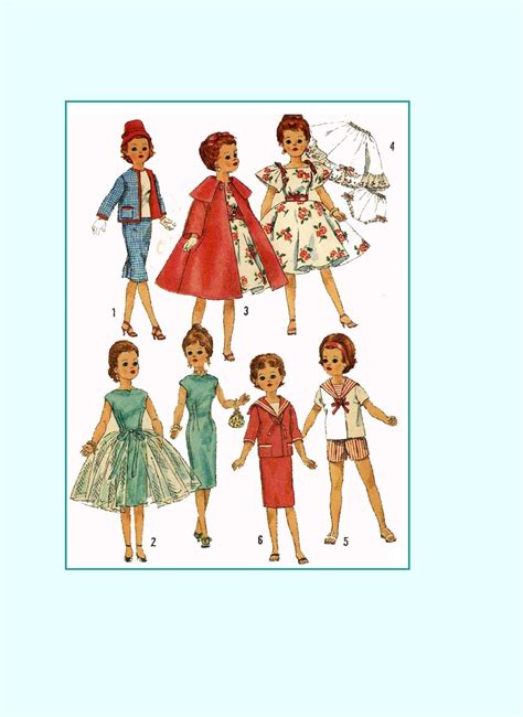 Digital Doll Clothing Pattern For Toni Revlon Etsy