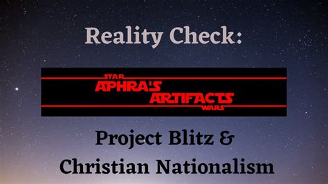 Reality Check Project Blitz Christian Nationalism Youtube