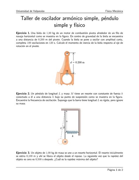 Taller preparacion Universidad de Valpara ıso F ısica Mec anica