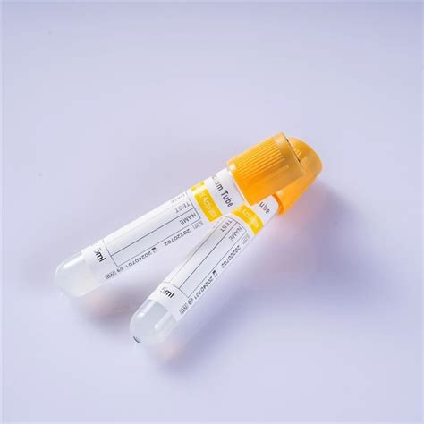 China Customized Gel Clot Vacutainer Additive Vacuum Blood Collection