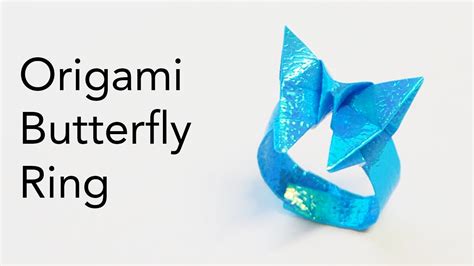 Easy Origami Butterfly Ring Tutorial Designed By Saburo Kase Youtube