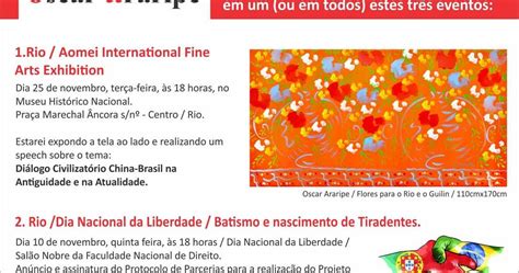 Instituto Cultural Arte Brasil EVENTOS DE OSCAR ARARIPE