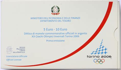 Italia Dittico Euro Proof Olimpiadi Invernali Torino