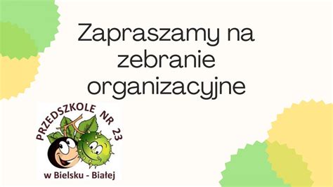 Zebranie Organizacyjne Przedszkole Nr