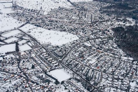 Luftaufnahme Reichenbach Winterluftbild Ortsansicht In Reichenbach Im