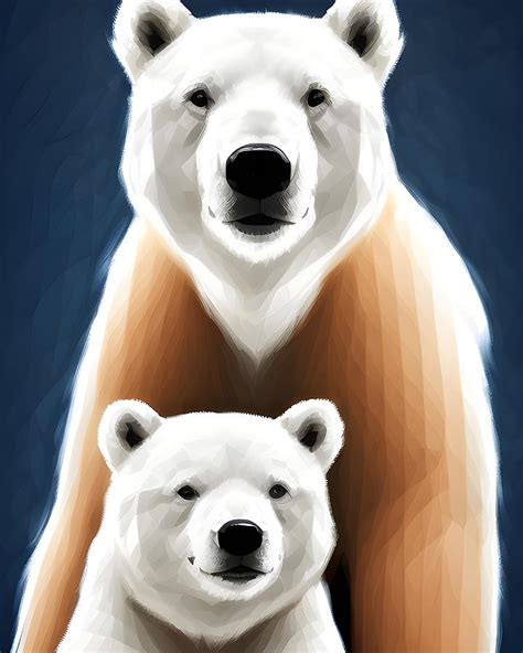 Polar Bears 5 Digital Art By Marco Lermer Pixels