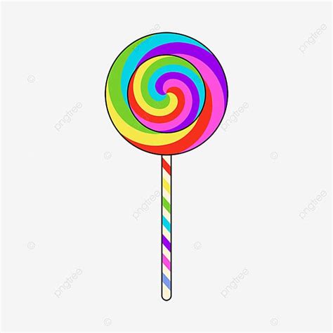 Swirl Lollipop Clipart Hd PNG, Colorful Vector Clipart Swirl Lollipop ...