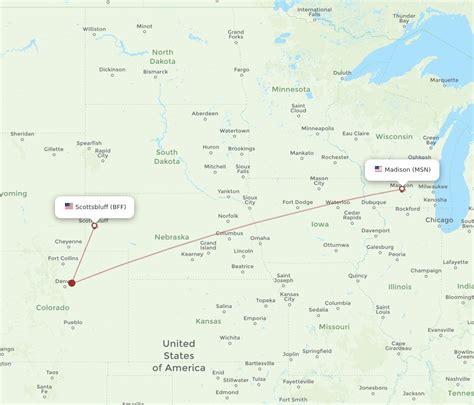 Flights From Scottsbluff To Madison Bff To Msn Flight Routes