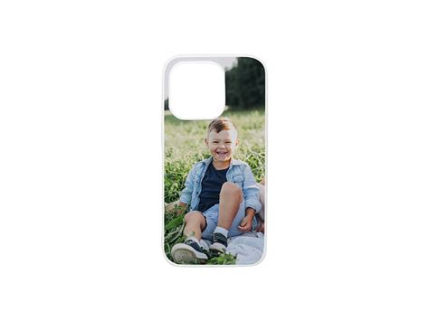 Sublimation Blanks IPhone 15 Pro Cover With Insert Rubber Clear