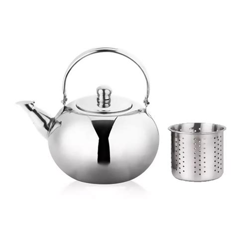 Tetera Con Infusor De Té De Acero Inoxidable Royaltexsa