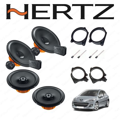 Kit 6 Altoparanti Hertz Casse Peugeot 207 Anteriori E Posteriori