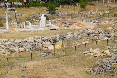 Överkänslig Syn På Grävningsplatsen I Den Gamla Staden Hierapolis Som