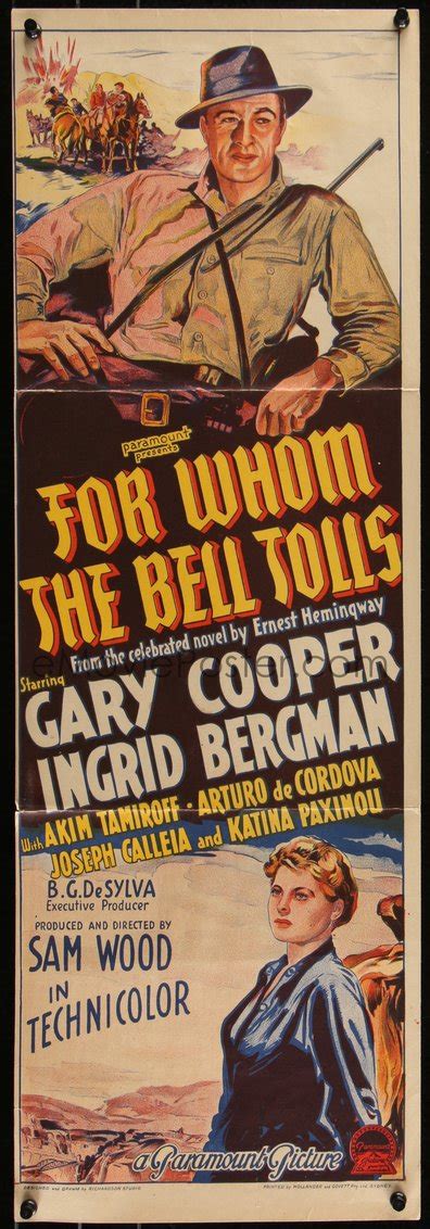 Emovieposter Image For J For Whom The Bell Tolls Aust Daybill