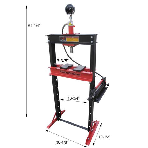 Redline 12 Ton Manual Hydraulic Shop Press FREE SHIPPING