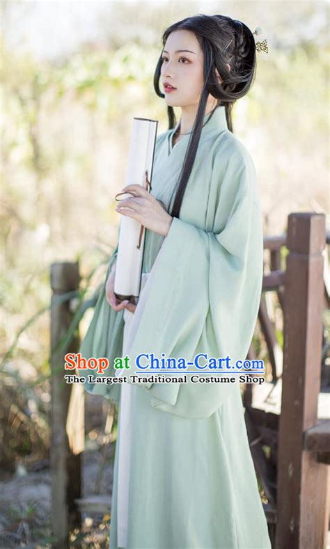 green hanfu jin dynasty